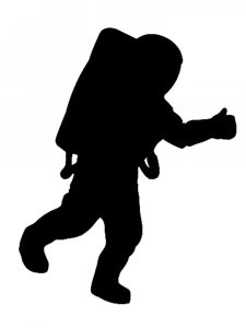 Astronaut Stencil 15