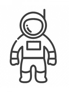 Astronaut Stencil 2