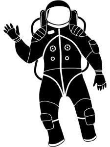 Astronaut Stencil 4