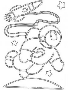 Astronaut Stencil 7