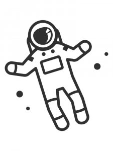 Astronaut Stencil 8