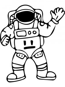 Astronaut Stencil 9