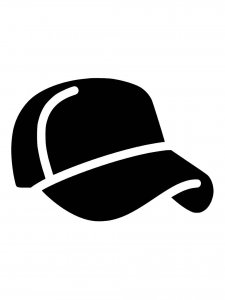 Baseball Cap Stencil 10