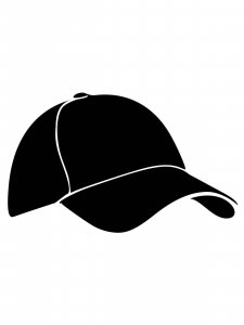 Baseball Cap Stencil 5