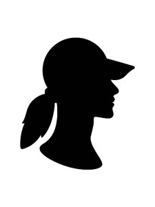 Baseball Cap Stencil 8
