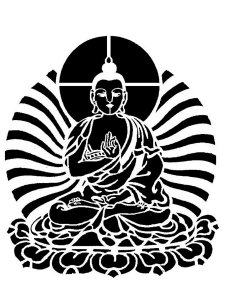 Buddha Stencil 5