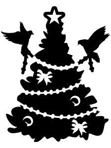 Christmas Tree Stencil 10