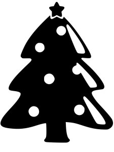 Christmas Tree Stencil 11