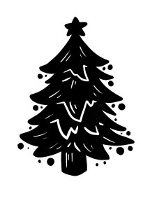 Christmas Tree Stencil 13