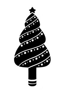 Christmas Tree Stencil 14