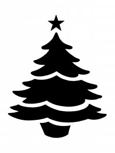 Christmas Tree Stencil 17