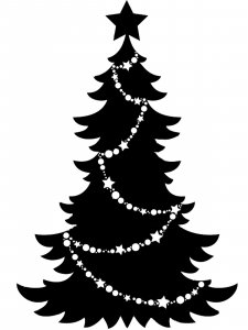 Christmas Tree Stencil 2