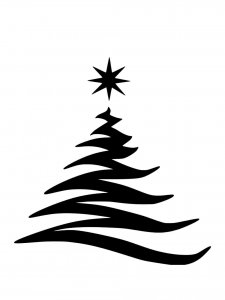 Christmas Tree Stencil 3