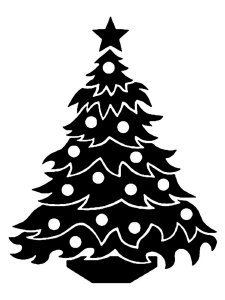 Christmas Tree Stencil 5