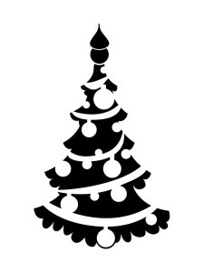 Christmas Tree Stencil 7