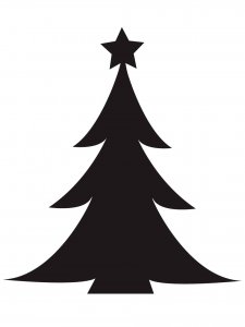 Christmas Tree Stencil 9