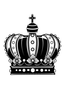 Crown Stencil 24