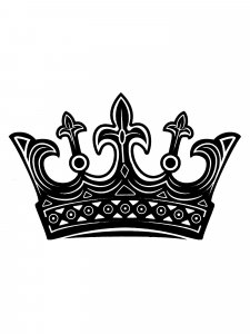 Crown Stencil 25