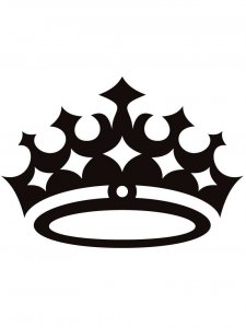 Crown Stencil 8