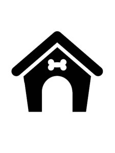 Dog House Stencil 2