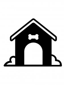 Dog House Stencil 3