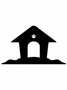 Dog House Stencil 4
