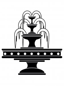 Fountain Stencil 11