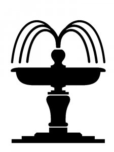 Fountain Stencil 12
