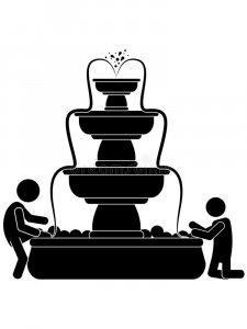 Fountain Stencil 13