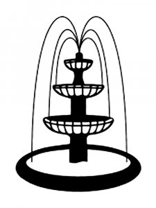 Fountain Stencil 9
