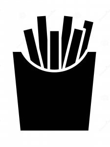 French Fries Stencils 1