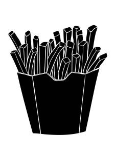 French Fries Stencils 2