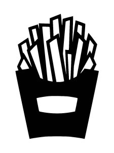 French Fries Stencils 4