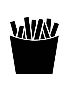 French Fries Stencils 5