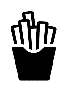 French Fries Stencils 6