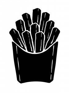 French Fries Stencils 7