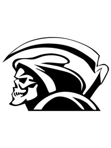 Grim Reaper Stencil 1