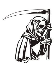 Grim Reaper Stencil 10