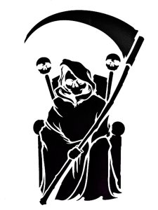 Grim Reaper Stencil 11