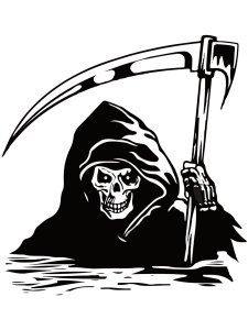 Grim Reaper Stencil 12