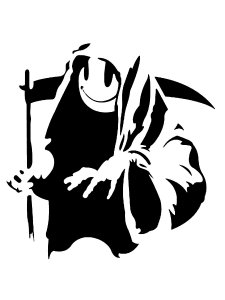 Grim Reaper Stencil 15