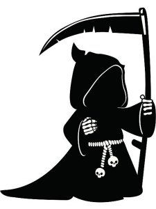 Grim Reaper Stencil 16