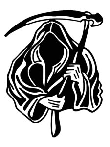 Grim Reaper Stencil 17