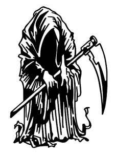Grim Reaper Stencil 18