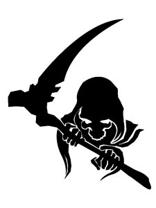 Grim Reaper Stencil 20
