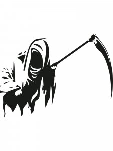 Grim Reaper Stencil 6