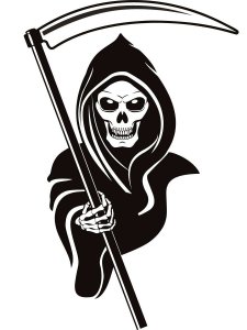 Grim Reaper Stencil 8
