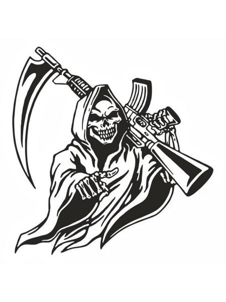 Printable Grim Reeper Free printable Grim Reaper stencils and templates