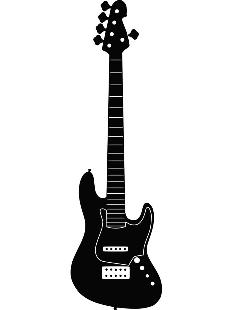 Free printable Guitar stencils and templates