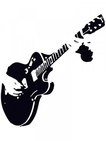 Free printable Guitar stencils and templates